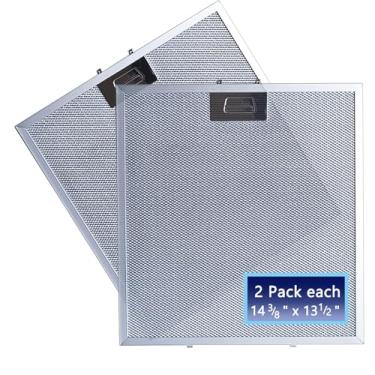 Imagem de Filtro de filtro de exaustor WA0575 atualizado pacote com 2 filtros de graxa de malha de alumínio de 5 camadas compatível com pirâmide Vissani de 76 cm ou capô de parede por tamanho 36 cm x 33 1/5.1