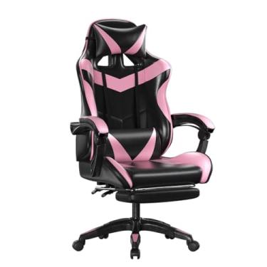 Imagem de Cadeira Gamer Para EscritóRio, Casa E UniversitáRio, ReclinaçãO E Altura AjustáVel, Conforto VersáTil(ROSA)