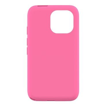 Imagem de MOMILLA Capa de silicone para smartphone infantil com câmera dupla, à prova de choque e durável, presente de aniversário, capa protetora macia para celular infantil - rosa