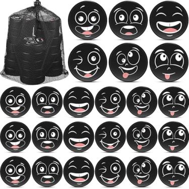 Imagem de Wettarn 48 unidades de discos de hóquei no gelo de espuma de 7,6 cm de emoção mini de joelho interno com bolsa de malha para prática e treinamento, lembrancinhas de festa de aniversário, decoração