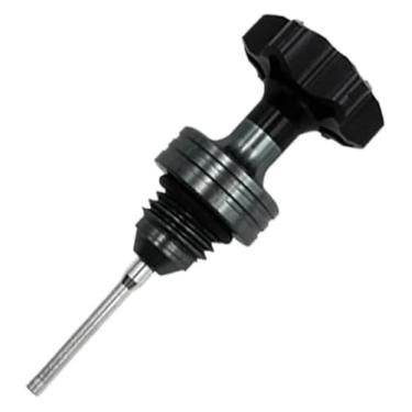 Imagem de BYYINGSUS 1 peça de tampão de enchimento de óleo de motor de motocicleta para scooter plugue do cárter do motor medidor de nível de óleo alumínio (preto)