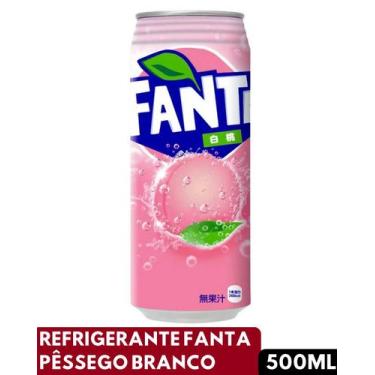 Imagem de Refrigerante fanta pêssego branco 500ml importada