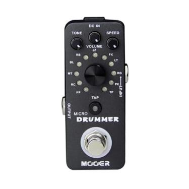 Imagem de Mooer Pedal Micro Drummer MDM1 | para Guitarra e Baixo, 121 Grooves, 11 Estilos Rítmicos, Controle de Tempo e Volume, Compacto, Alimentação 9V DC