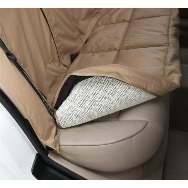 Imagem de Canine Covers Protetor de assento CoverAll 2ª fileira de ajuste personalizado para modelos selecionados BMW Série 5 Gran Turismo - Polialgodão (azul marinho)