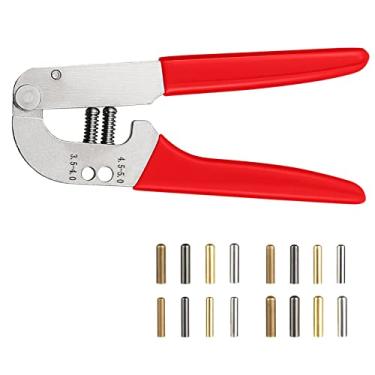 Imagem de Sopnom Ferramentas de pontas de cadarço com 64 peças de agulhas de bala, alicate de substituição de pontas de reparo para tênis, moletons com capuz, cordas elásticas, Vermelho, 4.0