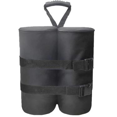 Imagem de Peso da perna de dossel de tamanho extra grande para barraca de dossel pop-up gazebo pátio abrigo solar instantâneo ao ar livre, sacos de areia de peso de barraca de 145 kg (4 conjuntos preto)