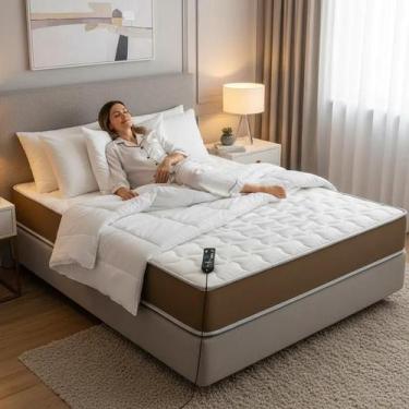 Imagem de Colchão Ciclo do Sono Queen Magnético e Massageador, Marrom