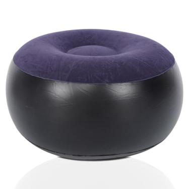 Imagem de Gsycle 2 peças de banco inflável, banquinho leve portátil para acampamento, banquinho inflável ao ar livre para esportes