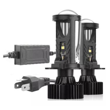Imagem de Par Lampada Led Projetor Big H4 Mini Canhao 6000K 9000Lm - Autovex - I