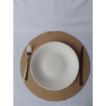 Imagem de Base para sousplat  de MDF 40cm  de diâmetro - Elisabete Table Linen