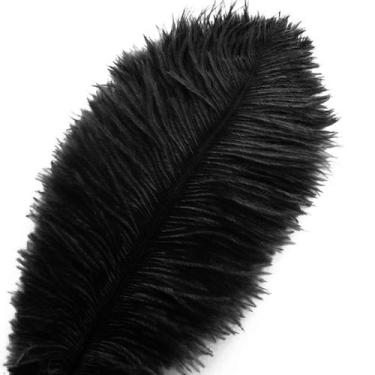 Imagem de Feathers Piokio Natural Black Ostrich 35-40 cm, 10 unidades para brico