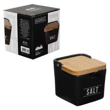 Imagem de Saleiro Manhattan Porcelana Hauskraft Preto 270 ml