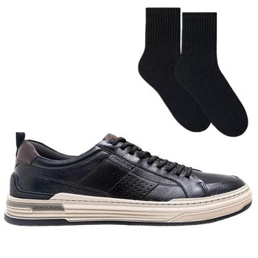 Imagem de Kit Sapatênis Democrata Mike Masculino + Par de Meia