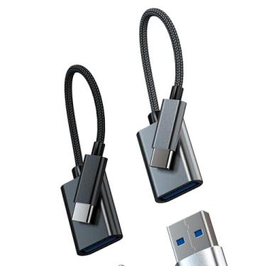 Imagem de Adaptador USB C OTG tipo C macho para porta USB-A fêmea (pacote com 2) para iPad para iPhone 16 15 Pro Max MacBook compatível com Samsung Converter acessórios conector Thunderbolt computador
