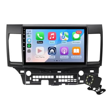 Imagem de Tela sensível ao toque IPS de 10,1 polegadas Android 14 estéreo para carro Mitsubishi Lancer 2007-2013 com CarPlay sem fio e Android Auto 1 + 32 G, suporte GPS, WiFi, Bluetooth, FM, câmera de backup