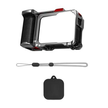 Imagem de Moldura da carcaça da câmera com alça de mão, alumínio Allo protetor de moldura de caixa protetora antiqueda para Insta360 Ace/Ace Pro 2