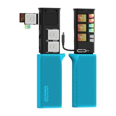 Imagem de Leitor de cartão CFexpress tipo A B, estojo de cartão e suporte de cartão para cartão CF B e cartão SD e micro SD, USB3.2 Gen2 10 Gbps, leia 3 cartões simultaneamente, adaptador de cartão de alumínio