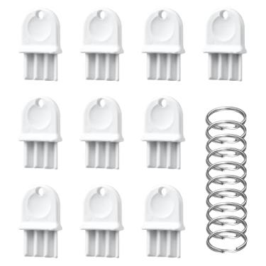 Imagem de Generic 10 chaves dispensadoras de papel toalha, plástico e metal, branco, suporte de parede e sob armário