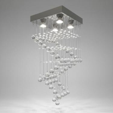 Imagem de Lustre Para Sala, Corredor, Quarto, Cristal K9 Base 38x38