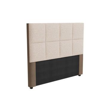 Imagem de Cabeceira Cama Box Estofada Casal Cab011 - Linho Compose Capuccino - Kappesberg