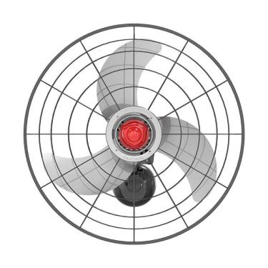 Imagem de Ventilador De Parede Oscilante 70cm Ventisol Preto Bivolt