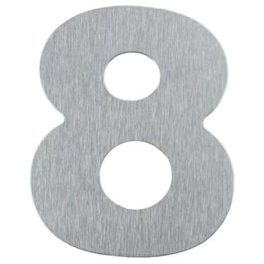 Imagem de Numero Residencial 6/9 Aço Escovado 125mm (8)
