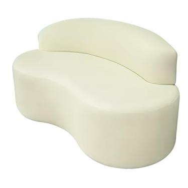 Imagem de Sofá Puff Orgânico Slim Cloe – Sofisticação para Sala e Escritório 1 metro(BOUCLE OFF WHITE)