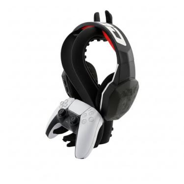 Imagem de Suporte Base para Controle PS5 e Fone de Ouvido, Design Polvo, Montagem em Mesa, Preto