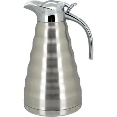 Imagem de MULLER GARRAFA TÉRMICA 26x19x15cm 1,6L INOX PRATA PAREDE DUPLA - HOMEC