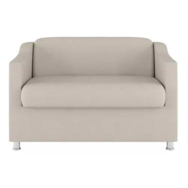 Imagem de Namoradeira Bia Decorativa Reforçada Recepção Clinica Salão Sala De Estar Courino