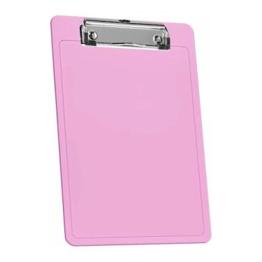 Imagem de Pasta Prancheta, Kit 6 Prancheta 1/2 Oficio Tamanho A5 com Prendedor Metálico (Cor Preta), 16cm (L) X 23,4cm (C)(Rosa Clear,6 PRANCHETAS)