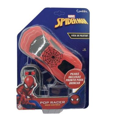 Imagem de Carrinho de Controle Remoto Pop Racer - Homem Aranha - Candide