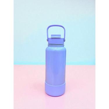 Imagem de Garrafa Termica 1000ml Com Base Protetora de Silicone Cintilante Dia a