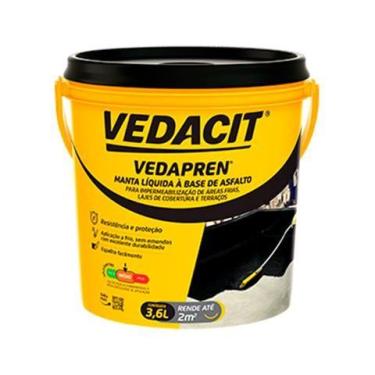 Imagem de Vedacit vedapren preto 3,6kg