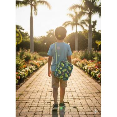 Imagem de Lancheira Térmica Puket Jacaré Jaca Relax Compacta e Prática