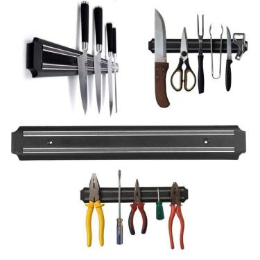 Imagem de Barra Magnética Imã Suporte Facas Porta Ferramentas Multiuso