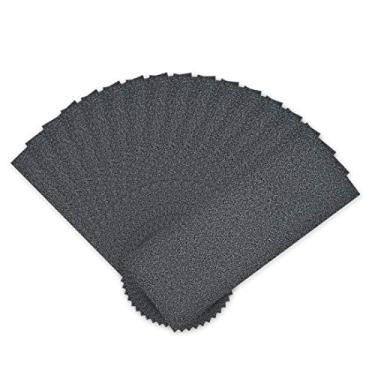 Imagem de Uxcell 15 peças de lixa à prova d'água e seca, à prova d'água, sortidas, 8,9 cm x 22,8 cm, folhas de papel abrasivos para móveis de madeira, metal, polimento automotivo amarelo, a19071000ux0741, 220 Grits