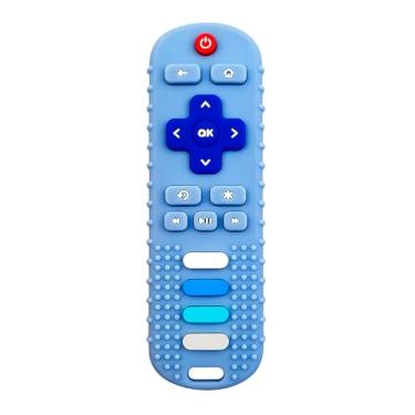 Imagem de Life Mordedor Controle Remoto CT-056 Azul - Silicone Macio, Livre de BPA, Seguro para Dentição do Bebê. Brinquedo Sensorial e Fácil de Segurar para Alívio Gengival