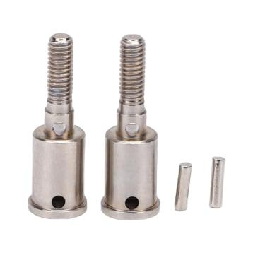 Imagem de SPYMINNPOO Copo do Eixo da Roda Traseira de Rc de 2 Pces, Conjunto de Copo do Eixo da Roda Traseira de Aço Inoxidável Com 2 Pinos de Passador para Carros Rc da Escala 1:10