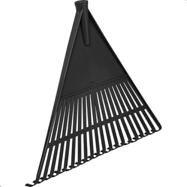 Imagem de UNIDAS STORE, Vassoura Rastelo de Plástico Preto Jardim Grama Sem Cabo