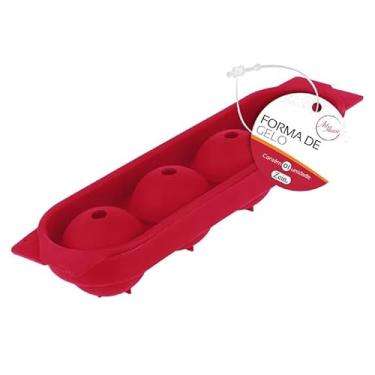 Imagem de Forma de Gelo Esfera - Bola Grande forminhas com 4 esferas silicone