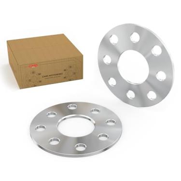 Imagem de Espaçadores de roda 4x100 e 4x108, espaçador de roda Hubcentric forjado de 7 mm compatível com Audi Cabriolet 1991-2000, Cabrio 1995-2003 Jetta 1976-1998 (4 lug), Passat (4 lug), furo central de 57,1