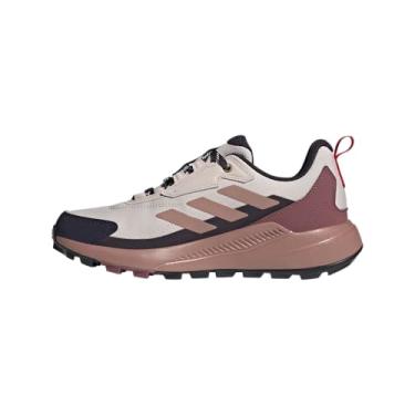 Imagem de adidas Tênis feminino Terrex Anylander Rain.rdy para caminhada, Putty malva/argila quente/rubi puro, 36