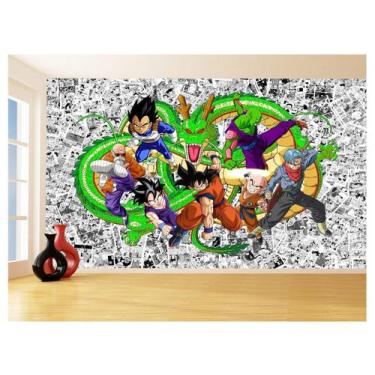 Imagem de Papel De Parede Dragon Ball Goku Vegeta Anime 3,5M Dbz117 - Você Decor
