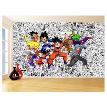 Imagem de Papel De Parede Dragon Ball Goku Vegeta Anime 3,5M Dbz133 - Você Decor