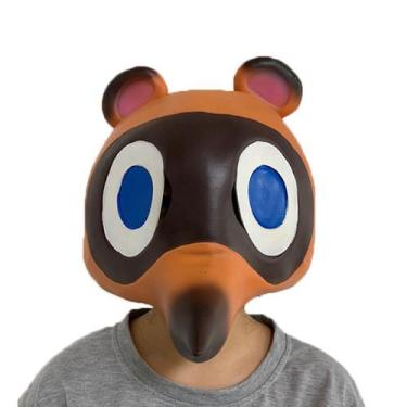Imagem de Máscara Cosplay Animals Crossings Tom Nook Halloween Latex - yiweisai