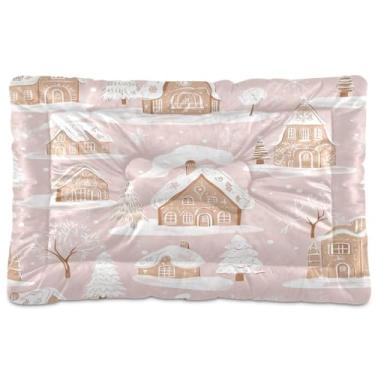 Imagem de Blueangle Cama para cães de gengibre ultra macia e calmante para cães médios, cama retangular confortável para animais de estimação, 36 x 24 polegadas (393)