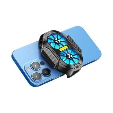 Imagem de Cooler De Telefone Móvel Com Duplo Ventilador 2025 FS01 Resfria Em 10 