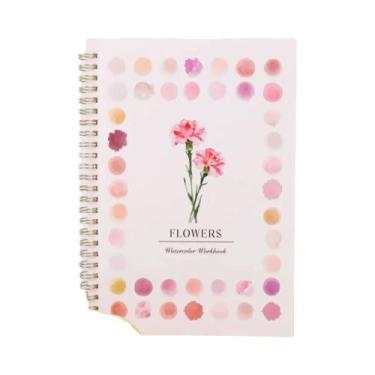 Imagem de Livro De Pintura Em Aquarela Para Adultos, Encadernação Espiral, Ativi