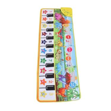 Imagem de Cryfokt Tapete de Piano Musical Infantil, Brinquedo Colorido para Teclado de bebê, Melhora a Coordenação para Brinquedos Educativos para Bebês